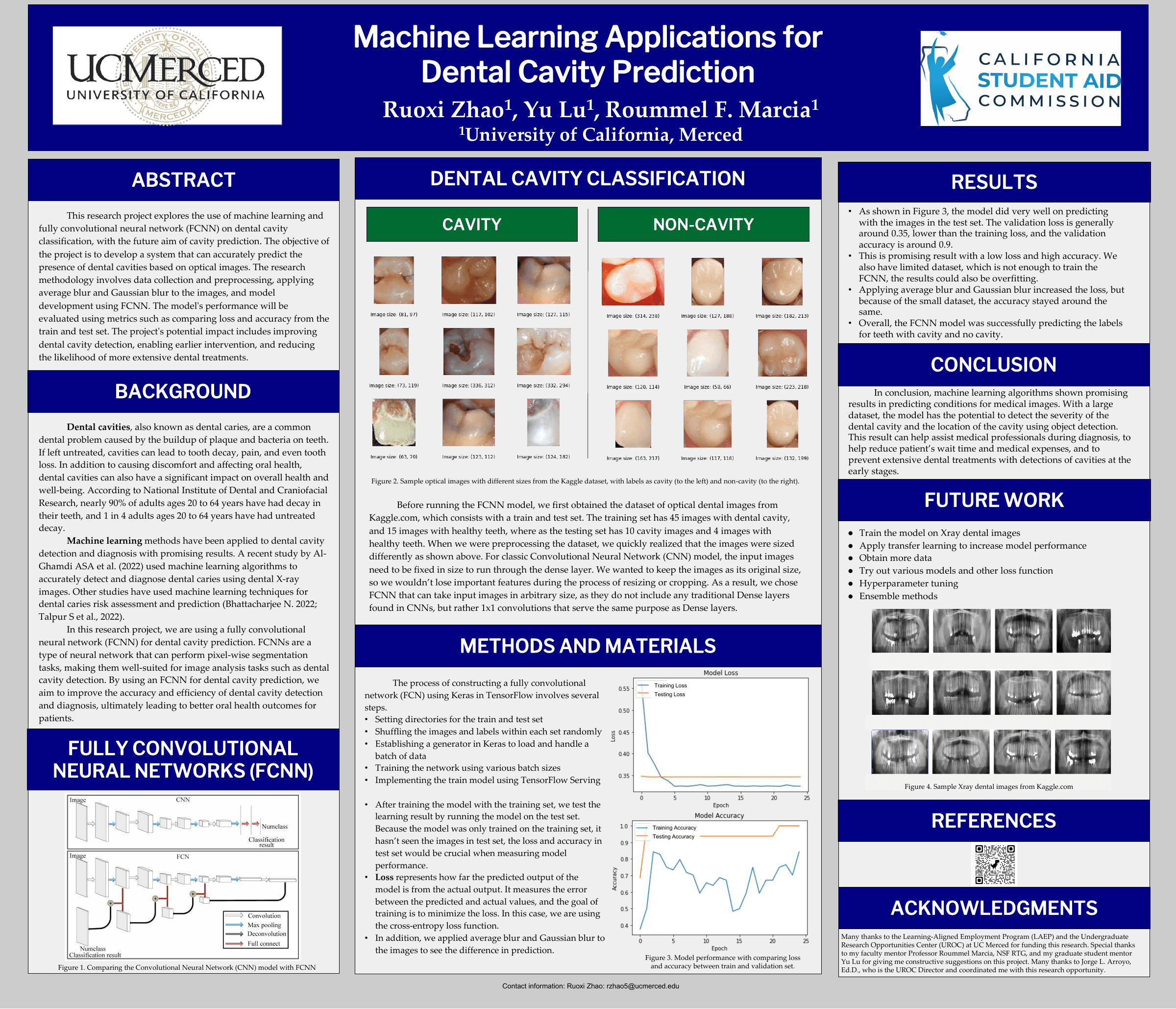 Poster preview: Machine Learning Applications for Dental Cavity Prediction