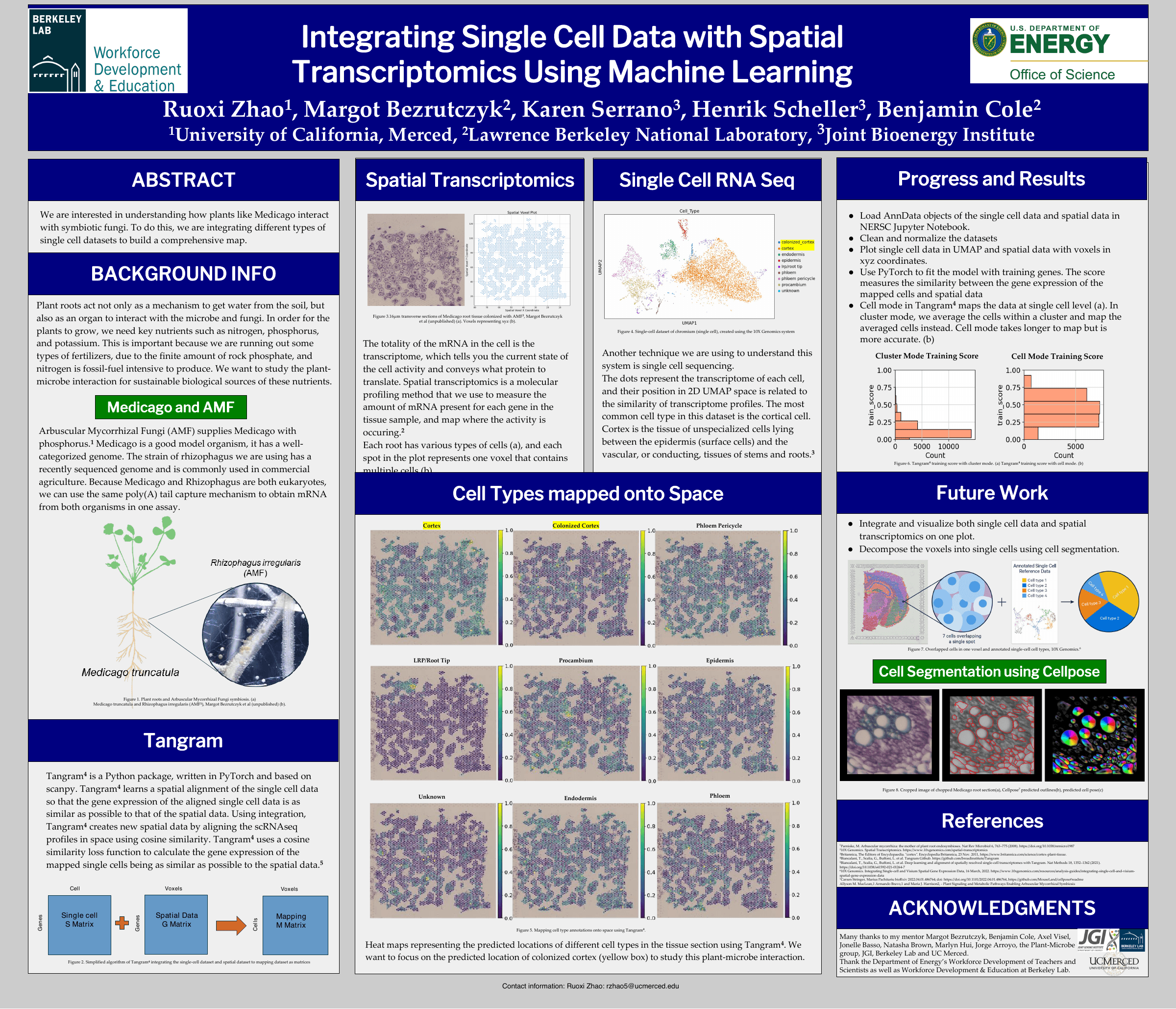 Poster preview: Integrating Single Cell Data with Spatial Transcriptomics Using Machine Learning