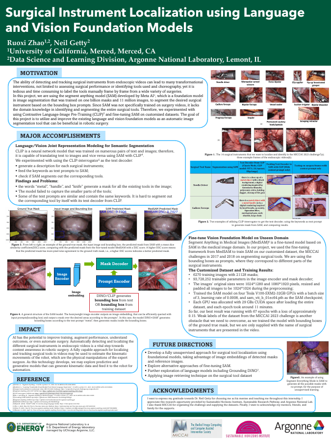 Poster preview: Surgical Instrument Localization using Language and Vision Foundation Models